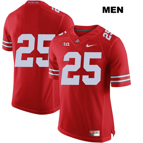 Ohio State Buckeyes Men's Brendon White #25 Red Authentic Nike No Name College NCAA Stitched Football Jersey OA19G45LK